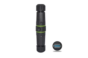 YXY IP68 Waterproof Metal USB Female Female Quick Bayonet Connector Module Panel Mount USB Socket Adapter 1.5A Current Rating