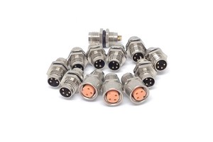IP67 Connector M12 Male Back Panel Mount PCB Socket Waterproof A-B-C Code 4pin 5pin 8pin Cable Mounted Connector