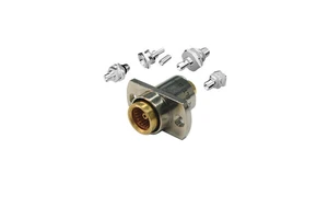 BMA Straight Gold Plated Brass RF Coaxial Cable Connector for Soft Cable RG316 Blind Mate Receptacle