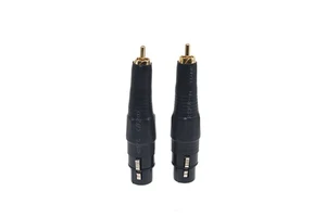 Male Female RCA to XLR Adapter Plug YIVO XSSH Audio DIY OEM ODM Hifi System Pure Copper Gold Plated RCA to XLR Jack Connectors