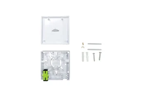FTTH SC APC 2 Port Fiber Optic Wall Socket Indoor Termination Box