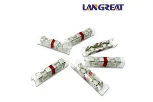 Red Picabond Connector Standard Telecom Splice Connector 19-24 AWG 0.51-0.90mm Wire Splicing Connector 60945-4