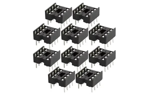 8 Pin IC Socket Base DIP Connector for Microcontrollers Arduino Raspberry Pi DIY Electronics Circuits Projects Modules