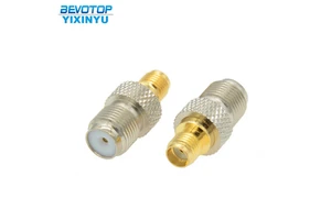 SMA Female to F Female Straight Coaxial Connector 50 OHM 0-6GHz RF Application and Adapter