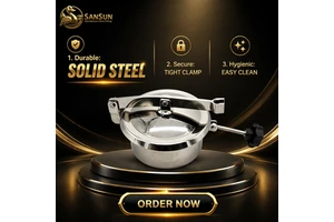 S304 316L Sanitary Tank Round Manhole Stainless Steel Cover SANSUN Brand 1 Year Warranty
