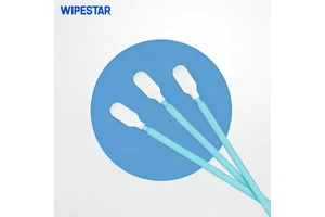 WIPESTAR Polyester Cleanroom Swabs Lint-Free Applicator 100pcs/Pack Free Samples Industrial Cleaning Stick for Semiconductor
