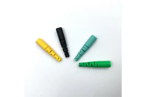 Custom MPO Fiber Optic Connectors Plastic Boot 3.6mm Singlemode Simplex RoHS Certified Easy-Installable Tail Sleeve