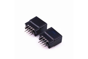 Card Edge Connector Slot 2.54 mm Pitch 8 Pin 2x4 Position PCB Gold Finger Board Socket Through Holes Dual Row Straight