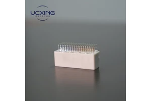 WX110D CONNECTOR 40P 90 12V DC 2.5A Male Adapter With Copper Alloy Contact and Rectangle Shape SPS/PBT Housing For Servo Motor