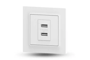 New Double USB Socket USB Outlets European Standard Coustomidze Personnaliser Wall Sockets With USB