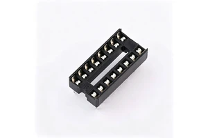 2.54mm IC Socket Transistor Socket Connector Z-ICS0S16P-NG00 Black