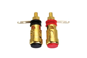 Gold Plating Audio Wiring Terminal Banana Jack Socket Press Push Binding Post