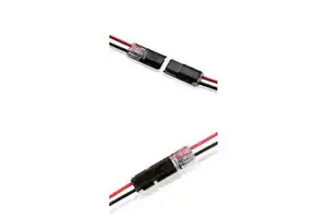 Duobin 18-22AWG Type D 2-Pin Male Tool-Free Copper Contact PC Housing IP67 Rated 12V 9A Automotive Adapter Audio/Video Speakers