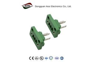AOSI Plug-In Type Screw Terminal Connector 15A 300V Wire Jumper Header Pin Connectors Replaceable Sale Terminal Block