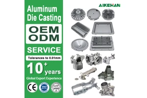 IATF 16949 Precision ±0.01mm Aluminum Die Casting for LED Heatsink and Motor Housing with 1250T Machine Capacity OEM Service