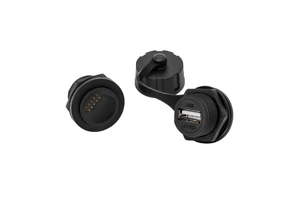 Lshitech USB 2.0 Wireless Connector Waterproof Aviation Circular Usb Female to Female Connector