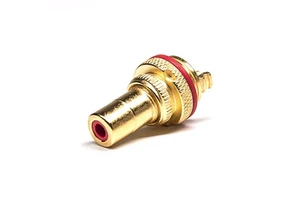 RCA Brass Gold Plated 3U Audio and Video Connector CMC Plug Jack Welded 50 Impedance DC-6GHz Frequency Range