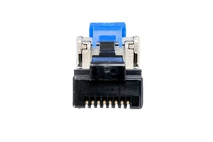 Manufacturer Wholesale High Quality CAT6A Ethernet Cable Connectors RJ45 Modular Plug FTP Shielded Male Bronze Contact