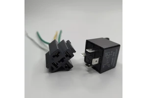 JD2912 Car Relay Harness Socket 24V 40A 4 Pin SPST 18AWG Connector Pigtail Cable for ATV Automotive Truck Van Motorcycle Boat