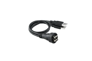 Lshitech Dual USB2.0 3.0 IP67 Waterproof Male Female USB Connector