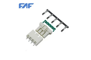 AMP 1376383-1 Nylon 66 Phosphor Bronze Brass 5.0mm Pitch Wire To Board Connector Header 3 Pole Housing Crimp Connect