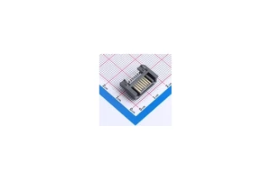 Electronic Components Connectors Supplier SATA-401-M07S1BY-A Card Edge Connector SATA 7 Position SMD SATA401M07S1BYA