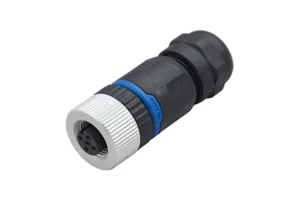Industrial Grade USB M12 Female Power Assembly Connector 4 Pins T-coding Solder Round Connector