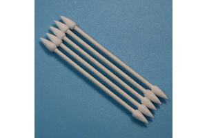 CA-003 Biodegradable Paper Stick Double Ended Pointed Qtips Industrial Cleaning Cotton Bud Swab for Cleanroom