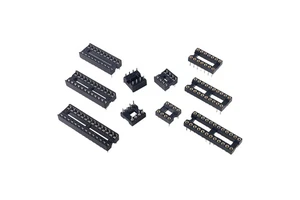 New IC Socket Integrated Block DIP Single Chip Microcomputer Square Hole/Round Hole Single Chip Seat 6p/8p/14p/18p/24p/32p/40p