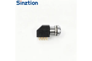 Industrial Grade Push Pull Circular Connector EXG 00B 0B 1B 90 Degree Elbow Aviation PCB Mount Socket Connector