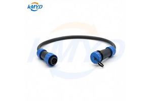 LD16 9 Pin IP68 Waterproof Circular Connector Male Cable Plug To Female In-line Cable Socket Cable Assembly With PVC/PUR Cable