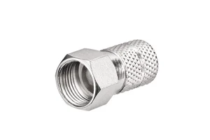 Superbat RF Coaxial Connector F Male Plug Twist-on Type for RG6 Cable