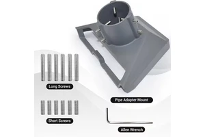 Aluminium Alloy Stand Adapter Mounting for Starlink Gen 3 V4 Pipe Adapter Weatherproof Sturdy Ground Mount Kit Accessories