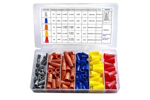 248/180/158pcs/box Aluminum Alloy 75 Ohms 1P Lug Terminals Spring Boxed Spiral Wire Caps Quick Model 12566