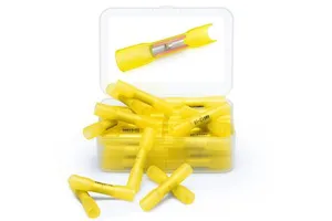 50 PCS Heat Shrink Butt Connectors Yellow 12-10 AWG - Marine Grade Butt Connectors Wire Butt Splice Connectors