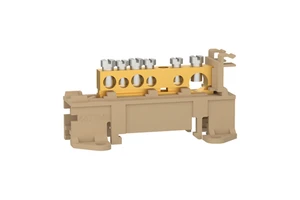 125 DIN Rail 6-Hole Terminal Block (PBT Material)