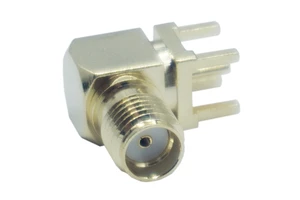 RF Coaxial Connector PCB Mount Male Waterproof 90 Degree SMA Connector