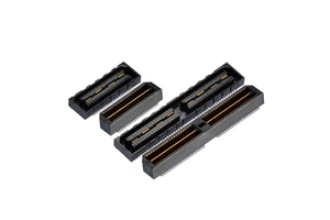 Board to Board Connector 0.8mm Pitch High Speed Male and Female Right Angle Connector , 40P80P120P Mezzanine Connectors