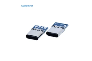 Type C 14 Pin Usb Connector with PCB Board Welding Wire Type 14p 3A Fast Charging Usb C Female Socket