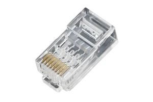 Gigabit Lan Ready Cat6 RJ45 Plug 8P8C Modular Connector UTP Ethernet Cable End Phosphor Bronze Contacts PC Housing