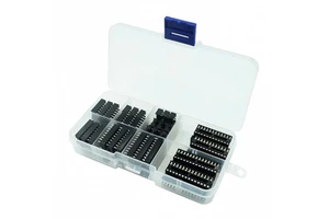 66PCS/Lot DIP IC Sockets Adaptor Solder Type 6/8/14/16/18/20/24/28 pins DIP IC Socket set electronic diy assortment kit MCU seat