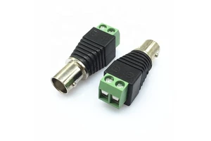 Solderless Screw Terminal BNC Female Male Connector Adapter for CCTV Camera Monitor Video Recorder