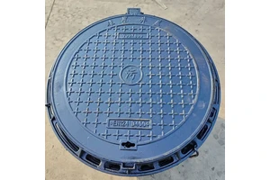 EN124 D400 Ductile Iron Double Rectangular Sewer Manhole Cover & Frame with Lock and Gasket