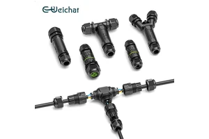 Hot Sales Outdoor LED Plastic IP68 Waterproof Electrical 2/3/4/5/6 Pin Screw Connector Circular IP68 Waterproof Connector
