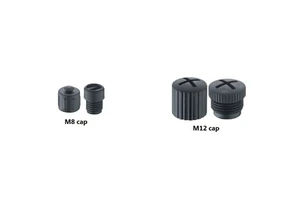 M8 M12 Black PC/ABS Protecting Cap IP68 (256 Hours Under 1m) Connector Accessories for Male Female Connectors