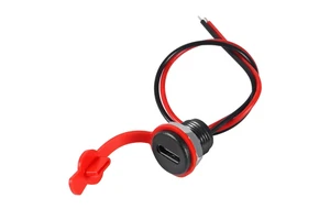 Type-C Female Chassis 2Pin Type-C Female Socket Connector Waterproof Jack Female Charging Port 3A USB-C Charger Plug Socket