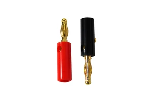 4mm Banana Plug Gold Plated Red and Black 40mm Length High Quality Connectors
