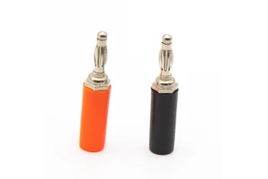 Factory Wholesale Banana Connector Red and Black 4mm Banana Plugs with Small Screw Banana Plug Connector
