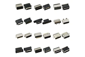 Waterproof IPX8/IP68 Type C Female Vertical USB 3.0/3.1 SMD/SMT Socket Connector (Waterproof Series) BTRE
