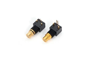 RCA Female Connector Black Plastic with Gold Plated Audio Adapter RF Jack High Visibility RCA Jack